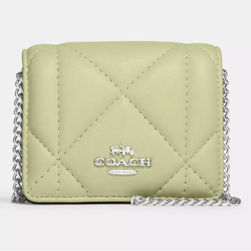 Coach Mini Wallet On A Chain With Puffy Diamond Quilting nwot from Coach